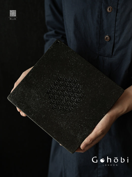 [賦山敘 x Gohobi] Gohobi Pure Titanium Tea Tray – Square Dry Brew Tea Table with Water Storage