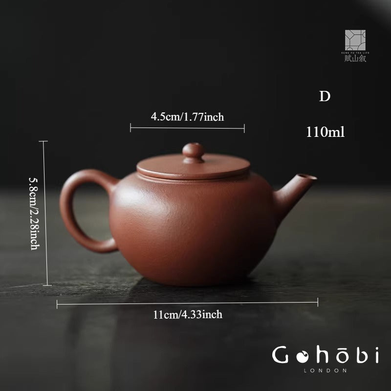 [賦山敘 x Gohobi] Gohobi Yixing Zhu Clay Teapot – Handmade Zisha Gongfu Tea Pot Original Ore