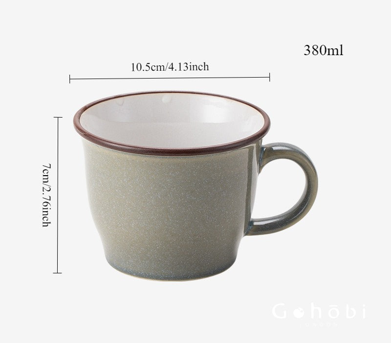 [Made in Japan] Gohobi Japanese Minoya Retro Ceramic Mug Coffee Cup
