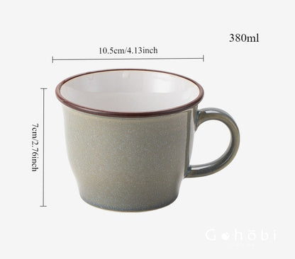 [Made in Japan] Gohobi Japanese Minoya Retro Ceramic Mug Coffee Cup