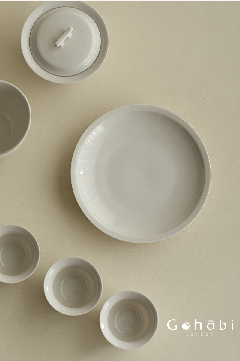 Gohobi Plant Ash Ceramic Pot Base – Multi-Purpose Gongfu Tea Dry Brewing Plate