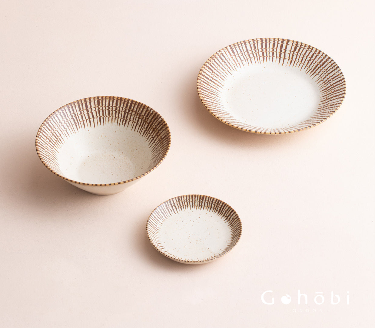 Gohobi Japanese Mino-yaki Pine Leaf Ceramic Plate [Made in Japan] – Retro Light Luxury Tableware