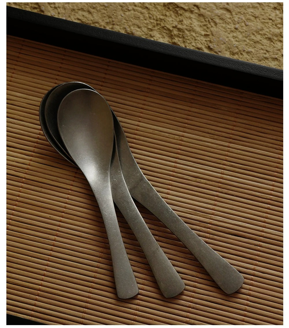 Gohobi Vintage-Style 304 Stainless Steel Dessert Spoon