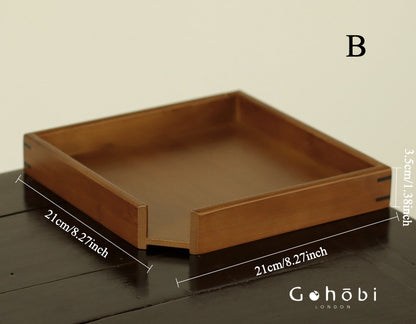 Gohobi Bamboo Pu’er Tea Tray – Multi-Layer Drawer Style Gongfu Tea Tray