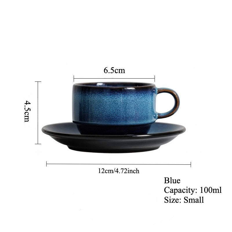 Gohobi Ceramic Coffee Cup and Saucer Set