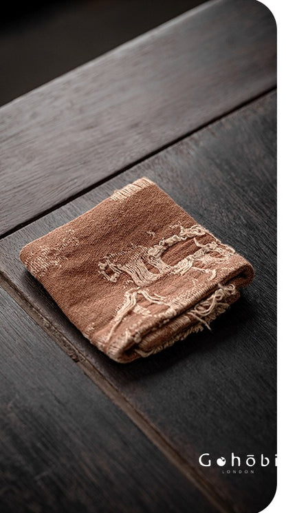 Gohobi Cotton Tea Towel – Thick Absorbent Teapot Cloth and Heat Insulation Tea Coaster