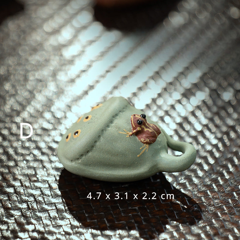 Yixing Purple Sand Spray Tea Pet Handmade Frog(Clearance)