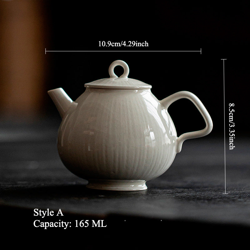 Gohobi Japanese-Style Grass Ash Glaze Teapot