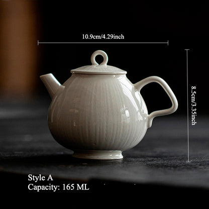 Gohobi Japanese-Style Grass Ash Glaze Teapot