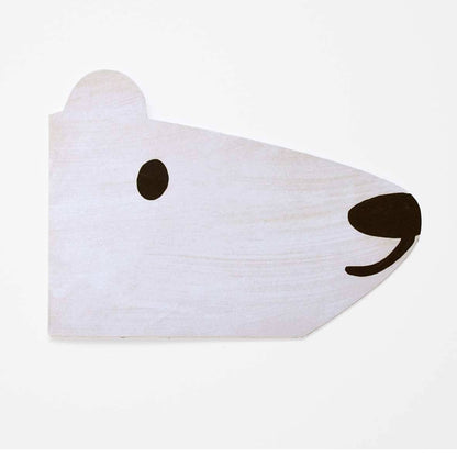 Mortlake Papers Polar Bear Shaped Greeting Card [Made in the UK]