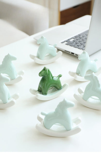 Gohobi Ceramic Rocking Horse Ornament