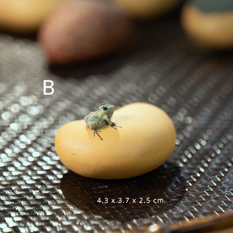 Yixing Purple Sand Spray Tea Pet Handmade Frog(Clearance)