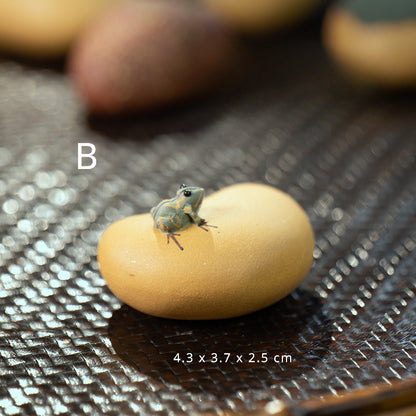 Yixing Purple Sand Spray Tea Pet Handmade Frog(Clearance)