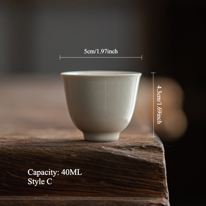 Gohobi Japanese Grass Ash Glaze Handmade Master Cup