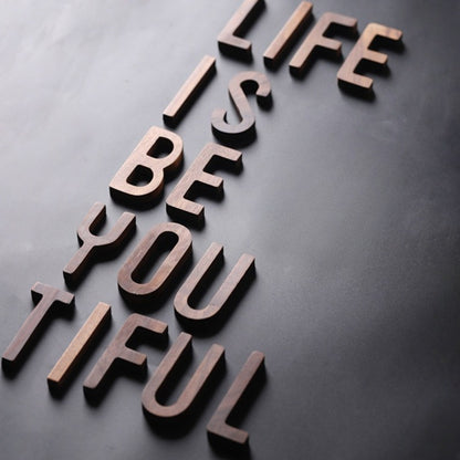 Gohobi Solid Wood Letter Wall Decor