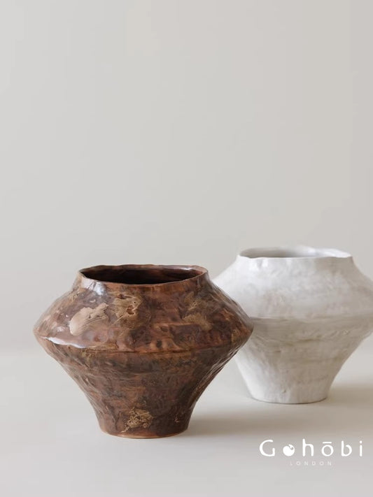 Gohobi Japanese-style Wabi Sabi Handmade Zen Large Vase 024