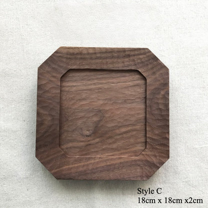 Gohobi Handcrafted Black Walnut Rectangular Serving Tray