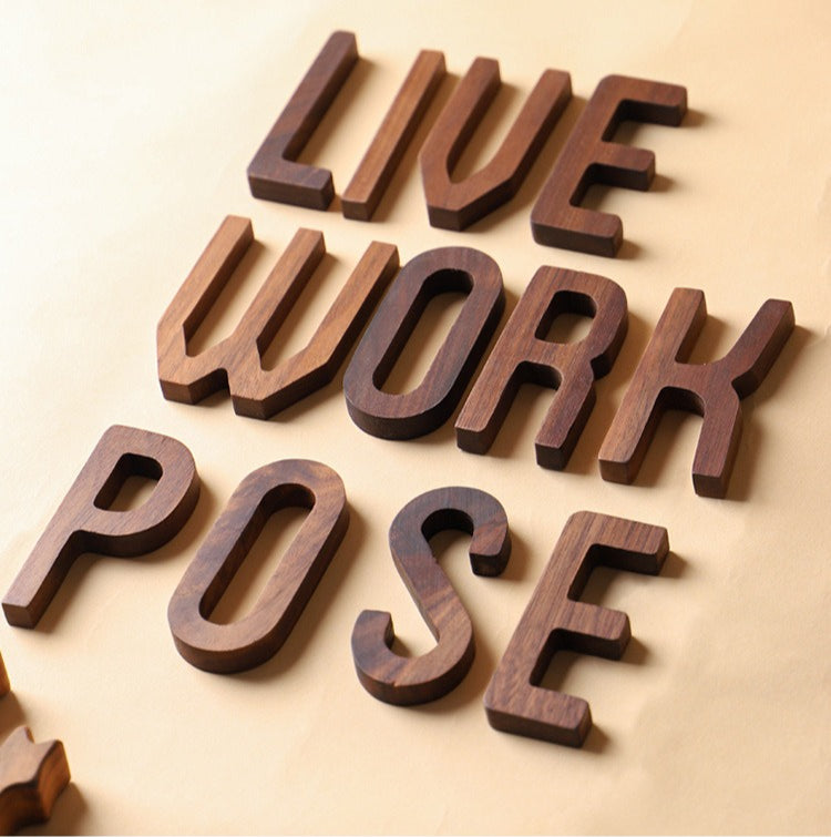 Gohobi Solid Wood Letter Wall Decor
