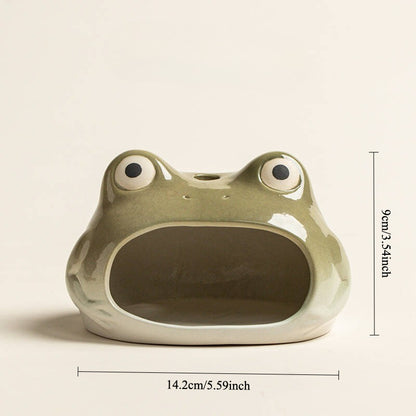 Gohobi Little Frog Ceramic Aromatherapy Fireplace Burner