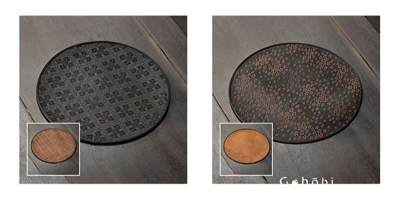 Gohobi Xiangyun Silk Tea Pad – Round Waterproof Tea Pot Placemat for Gongfu Tea Set