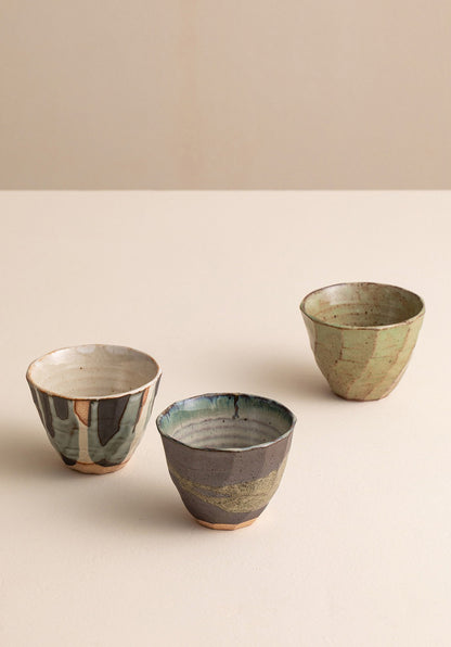 Gohobi Japanese Minoyaki Retro Coarse Pottery Teacup – Wabi Sabi Handmade Ceramic Master Cup | Made in Japan