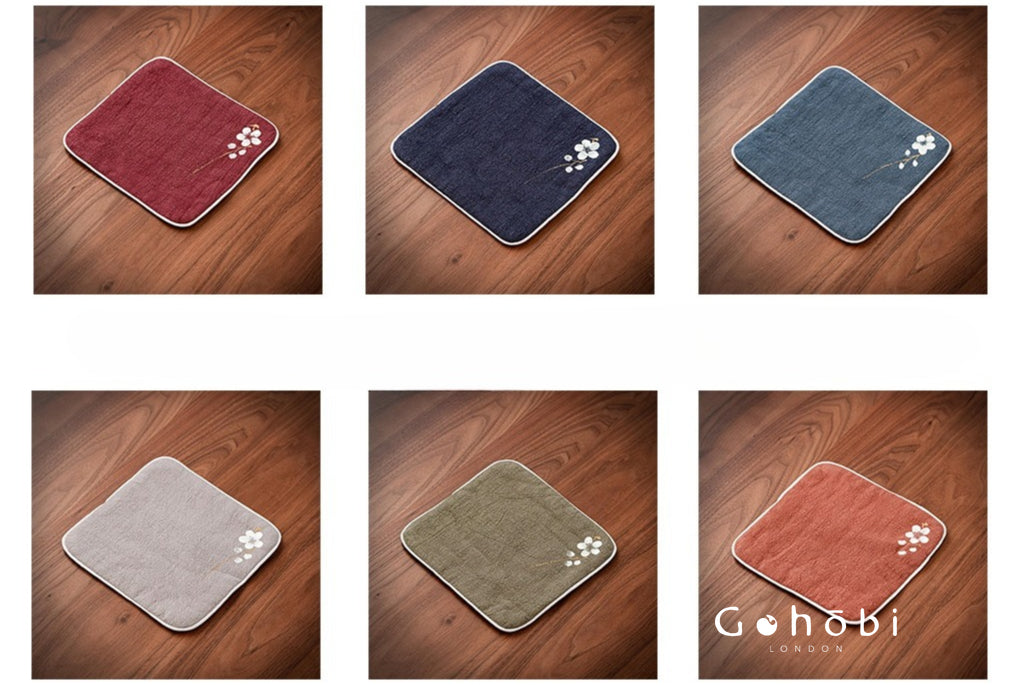 Gohobi Handmade Cotton Linen Tea Towel – Japanese Style Absorbent Zen Tea Cloth