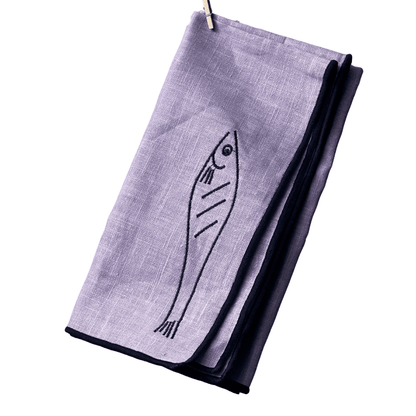 MÆGEN Linen Blend Napkins - Fish (Set of 2)