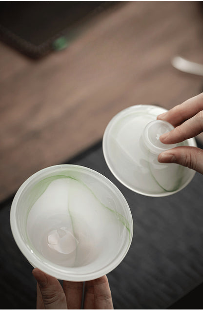 Gohobi Ancient Glazed Three-Talented Cover Gaiwan