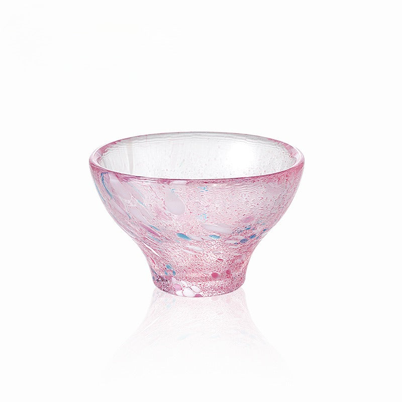 Gohobi Toyo Sasaki Handmade Japanese Glass Tea Cup – Small Sake Cup Chunge Style | Made in Japan