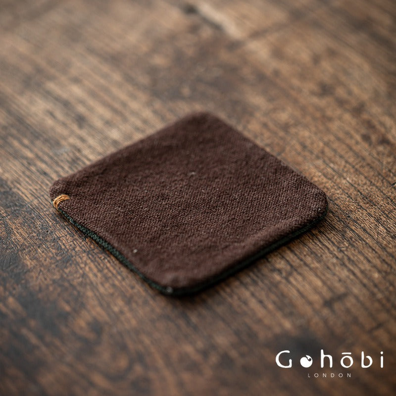 Gohobi Zen Style Tea Coaster – Hand-Sewn Tie-Dye Cloth Heat Insulation Cup Coaster