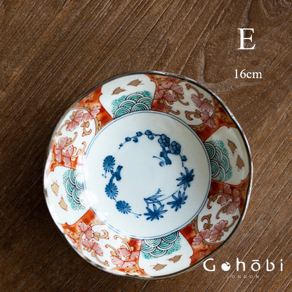 Gohobi Handmade Japanese Minoyaki Traditional Ceramic Plate [Made in Japan]