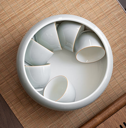 Gohobi Ice Ash Soot Glaze Tea Wash