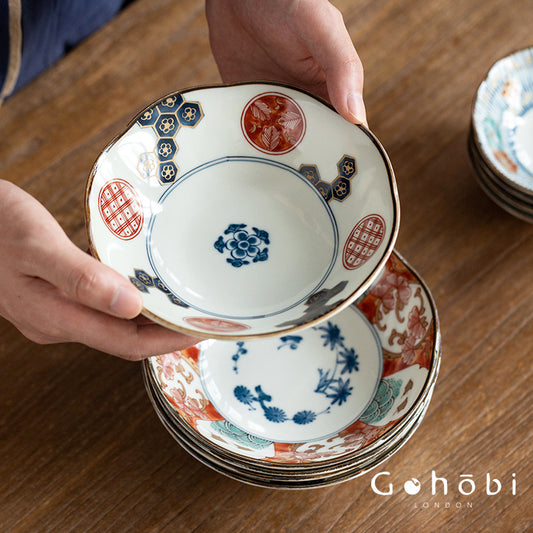 Gohobi Handmade Japanese Minoyaki Traditional Ceramic Plate [Made in Japan]