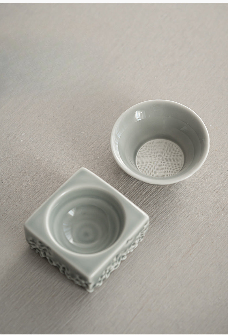 Gohobi Japanese Ice Gray Glaze Lake Stone Filter