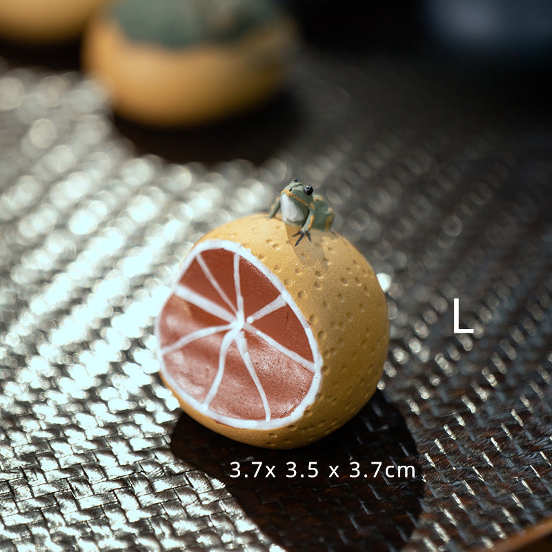 Yixing Purple Sand Spray Tea Pet Handmade Frog(Clearance)