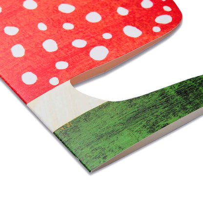Mortlake Papers Red Mushroom Shaped Greeting Card [Made in the UK]