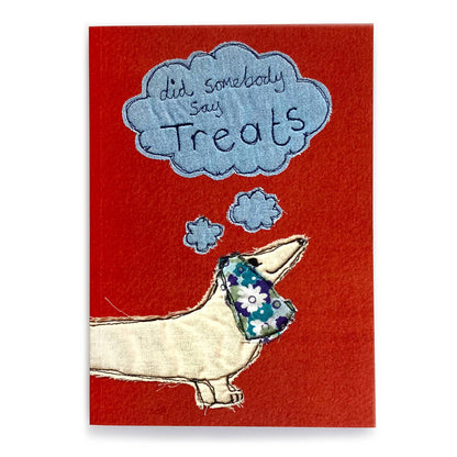 Poppy Treffry Did Somebody Say Treats A5 Notebook [Made in the UK]