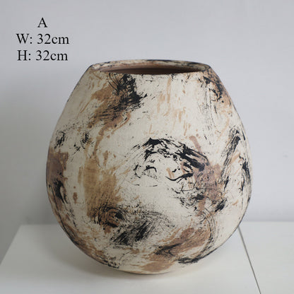 Gohobi Original Oil Painting Designer Ceramic Vase