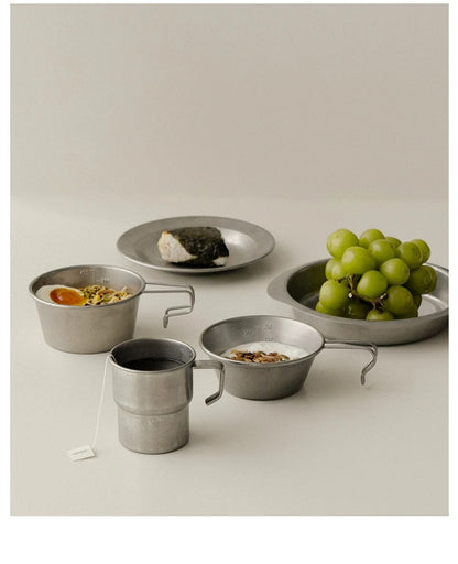 Gohobi Vintage-Style Stackable 304 Stainless Steel Camping Cup