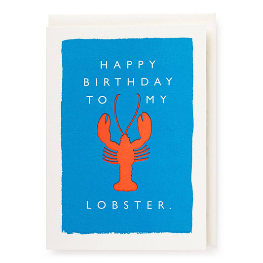HereThe To My Lobster | Letterpress Cards | Large Cards