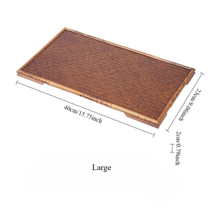 Gohobi Woven Bamboo Gongfu Tea Tray – Dry Brewing Tea Table