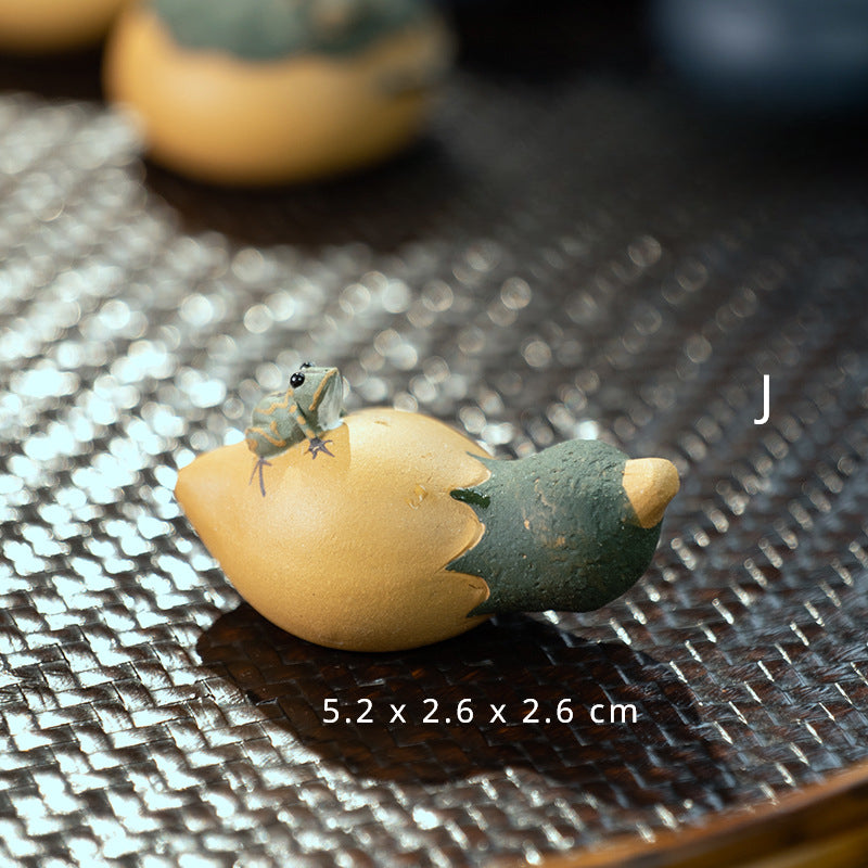 Yixing Purple Sand Spray Tea Pet Handmade Frog(Clearance)