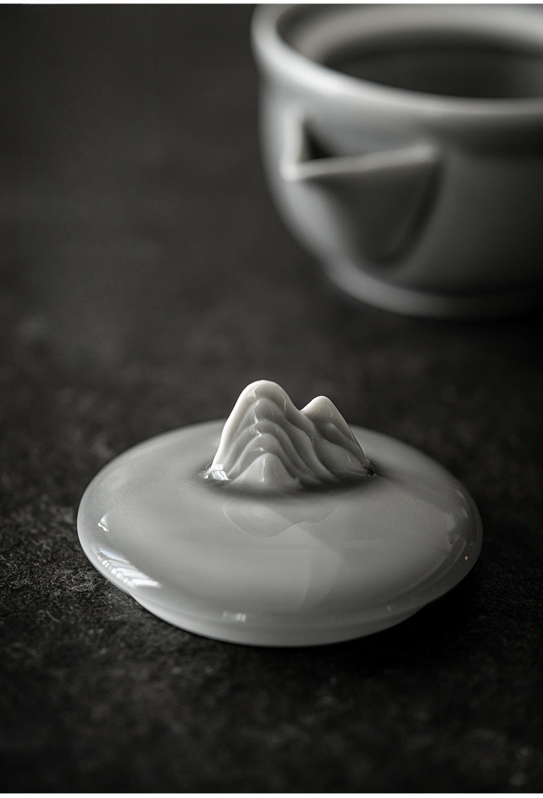 Gohobi Ice Gray Glaze Hand Teapot