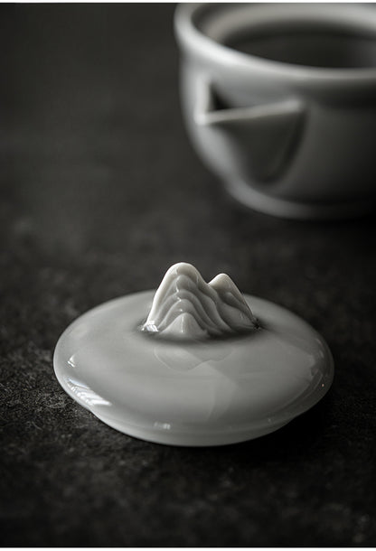 Gohobi Ice Gray Glaze Hand Teapot