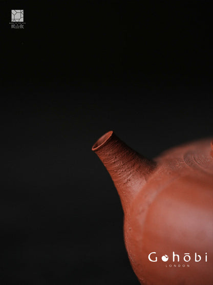 [賦山敘 x Gohobi] Gohobi Red Clay Side-Handle Teapot – Melon Edge Chaoshan Gongfu Tea Kettle