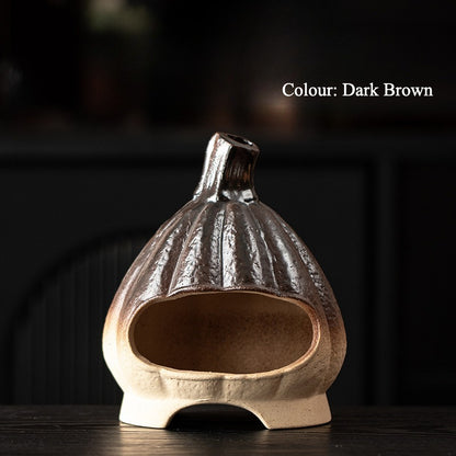 Gohobi Pumpkin Ceramic Aromatherapy Fireplace Burner