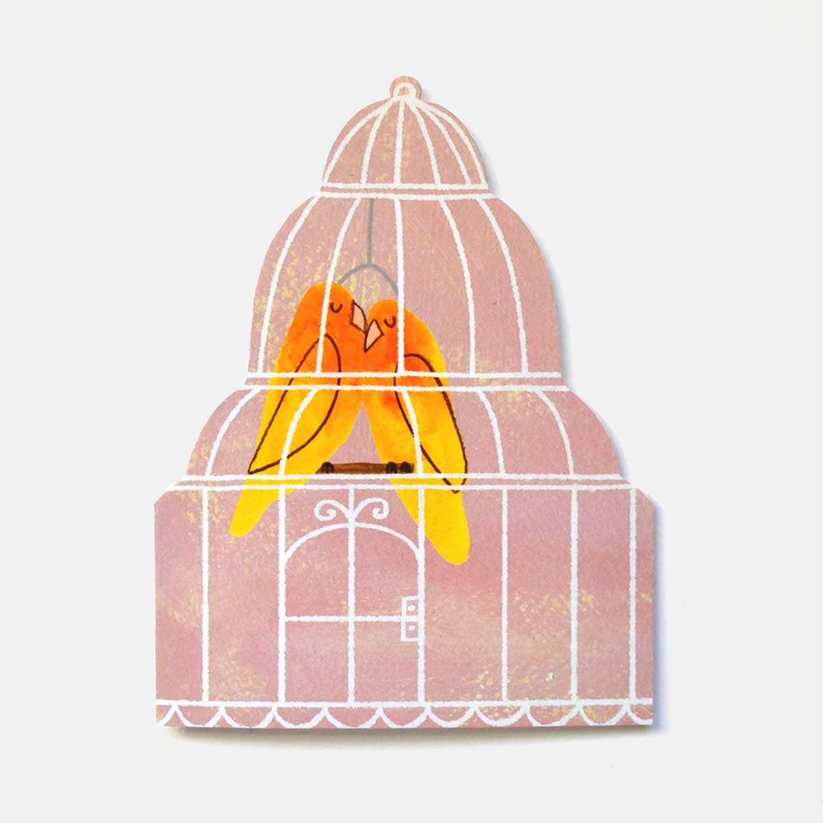 Mortlake Papers Lovebirds Card | Anniversary Card | Valentine's Day Card [Made in the UK]
