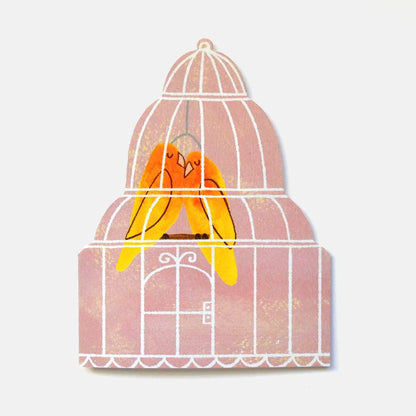 Mortlake Papers Lovebirds Card | Anniversary Card | Valentine's Day Card [Made in the UK]