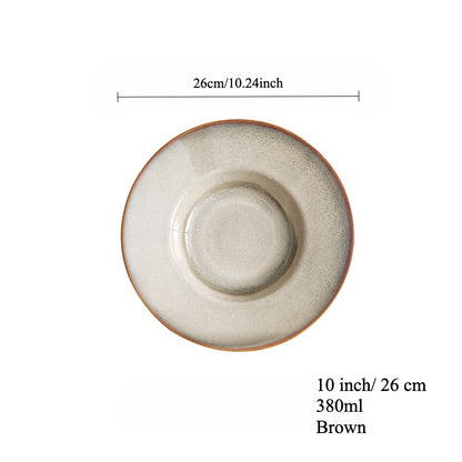 Gohobi Kiln-Glazed Straw Hat Plate
