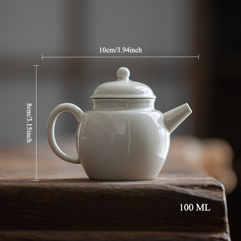 Gohobi Japanese Grass Ash Glaze Handmade Teapot